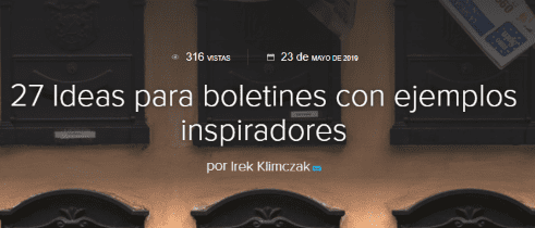 27 Ideas para newsletter con ejemplos inspiradores